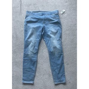 NWT Old Navy Rockstar Jeggings Skinny Leg Size 16 Light Wash Denim Jeans
